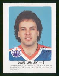 DAVE LUMLEY 1984-85 OILERS RED ROOSTER 84-85 NO 8 NRMINT+ 7446