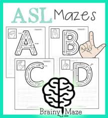 Feel free to download this printable chart for personal use. Free Asl Alphabet Mazes Thrifty Homeschoolers