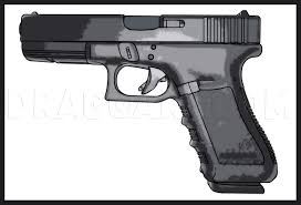This forces a faster reaction to the pistol and increased draw speed. How To Draw A Gun Step By Step Drawing Guide By Dawn Dragoart Com