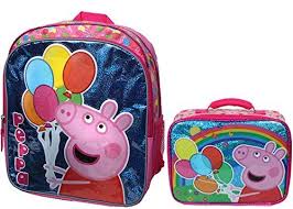 Robot Check Backpack Lunch Bag Insulated Lunch Bags Peppa Pig Balloons