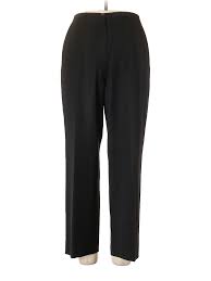 details about luciano barbera women black wool pants 46 eur