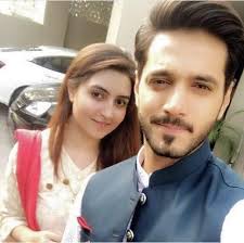 Wahaj Ali with his beautiful wife.