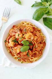 Spaghetti Aux Crevettes Sauce Tomate Recette Spaghetti Aux Crevettes Crevette Sauce Tomate Sauce Tomate