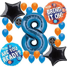 This was a very simple (and free!) addition, and it was fun for them to have these little hideouts during the battles. Nerf Party Supplies Birthday Balloon Decorations Bundle For 8th Birthday Walmart Com Walmart Com