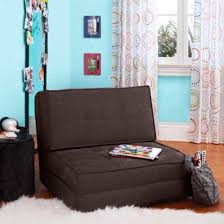 Brown Your Zone Flip Chair Converts Into A Bed Perfect Dorm Studio Office New Yourzone Contemporary Fold Up Chairs Chair Bed Sofa Bed Fold Out