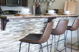 easy kitchen island tile backsplash