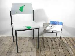 Holzstuhl Mit Metallgestell Stuhl Lehnenstuhl Kuchenstuhl Grau Industrie Look Vintage Alter Stuhl Neu Home Depot Adirondack Chairs Boho Chair Dining Room Chairs Ikea