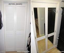 25 Great Diy Door Ideas Bifold Doors Makeover Door Makeover Diy Mirror Closet Doors