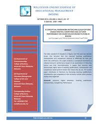 Primary and secondary education in malaysia. Malaysian Online Journal Of Educational Management Mojem