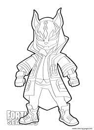 print drift skin from fortnite season 5 coloring pages for boys kids coloriage voiture