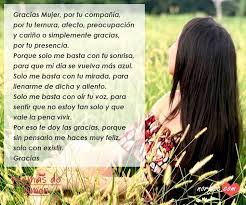 Gracias Mujer Poemas Para Dedicar A Una Dama