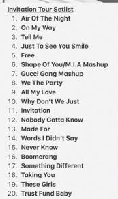 Invitation Show Set List Why Dont We Boys Text Imagines Why Dont We Imagines