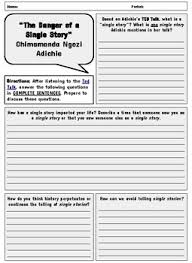 Describe a single story that. The Danger Of A Single Story By Social Studies With Siggy Tpt