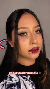 Cheerleader Zombie for Halloween 🧟‍♀️🕷️🦇 using @Maybelline NY x  @pinterest Spooky Sports collaboration ✨#giftedbymaybelline  #giftedbypinterest #halloween #cheerleader #spooky #makeup  #halloweencostume ...