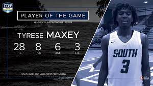 Tyrese maxey attacks in transition by reaching a sprint speed of 16.7 mph, tracked by #nbacourtoptix powered by microsoft azure!pic.twitter.com/rjeptlukn9. The Grind Session On Twitter Final Stats From G2 Kentucky Commit Tyrese Maxey Put On A Show For Bbn To Earn Player Of The Game