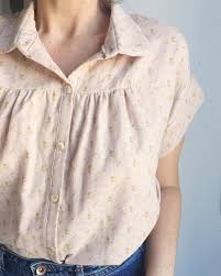 Nouvelle Histoire D Amour Patron Delphinemorisette Merveille De Tissu Franceduvals Shirt Blouse Pattern Short Sleeve Blouse Pattern Shirt Dress Pattern