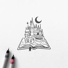 Hogwarts Ink Anza Branding Contact Custom Dario Design Email Illustrations Instagram In 2020 Harry Potter Tattoos Harry Potter Drawings Tattoo Design Drawings