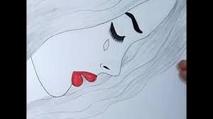 رسم سهل رسم بنات رسم فتاة حزينة كيغية رسم وجه فتاة حزينة رسوم