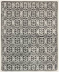 Black And Ivory Area Rug House Of Hampton Fairburn Hand Tufted Wool Black Ivory Area Rug Wayfair Wool Area Rugs Black Area Rugs Geometric Area Rug