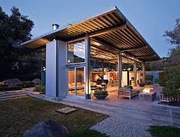 Wohntrends Stahlhaus In Montecito Von Barton Myers Inc Stahlhaus Architektur Innenarchitektur Garage Gastehaus