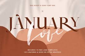 Based on font usage data on typewolf, as well as site submissions designers have been sending me lately, these are the 10 fonts that i predict will be hot in 2021. January Love Svg Font Duo With Free Logo Templates Hand Drawn Graphics In Fonts On Yellow Images Creative Store