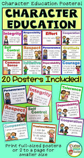 Character Education Posters Great For Leadership Classrooms And To Promote Student Leaders Character Education Posters Character Education Education Poster