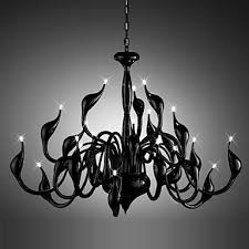 Modern Chandelier Light 24 Lights Led G4 Black Painting Bulb Included Living Room Bedroom Lighting Pop
