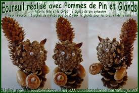 Ecureuil Fabrique Avec Des Pommes De Pin Pomme De Pin Decorations De Noel Naturelles Decoration Noel Maison