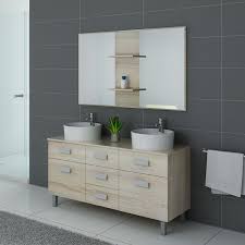 Meuble salle de bain avec vasque geberit icon 120 noir satiné. Meuble De Salle De Bain Sur Pieds Double Vasque Meuble De Salle De Bain 2 Vasques Dis911sc