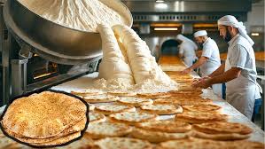 How Middle Eastern Pita Bread is made in factory