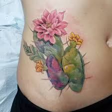 Cactus Flower Tattoos 25 Cactus Flower Tattoo Ideas For Your Beautiful But Prickly Soul Popsugar Beauty Succulent Tattoo Garden Tattoos Cactus Tattoo