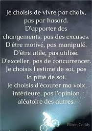 L Image Contient Peut Etre Texte Qui Dit Je Choisis De Vivre Par Choix Pas Par Hasard D Apporter Des Cha Estime De Soi Apprendre L Anglais Voix Interieure