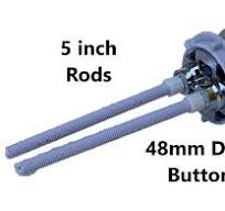 Chrome Dual Flush Toilet Flush Top of Tank Button (48-mm) - NuFlush