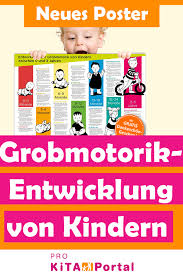 Grobmotorikentwicklung Von Kindern Zwischen 0 3 Jahren Neues Poster Mit Uberischt Gratis Fruhkindliche Erziehung Grobmotorik Motorik