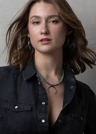 Crescent Moon & Arizona Turquoise Earrings