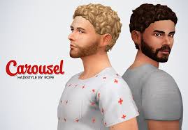 Carousel Hairstyle For The Sims 4 To Be Honest I Was Really Convinced By The Toddler Stuff Pack Except For The Cute Curly H Sims 4 Sims 4 Hair Male Sims Hair