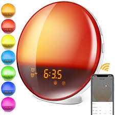 Smart Wake Up Light Alarm Clock 8 Colored Sunrise Simulation Sleep Aid Dual Alarm Clock With Fm Radio Compatiable With Alexa And Google Home Us Best Dail In 2020 Sunrise
