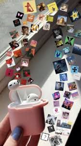 Aesthetic Airpods Wirh Music 617x1101 Wallpaper Teahub Io