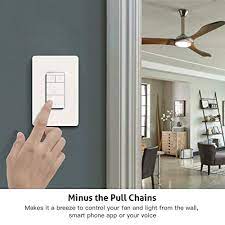 Ceiling fans are indeed essential complements to every room for proper air circulation. Smart Ceiling Fan Control And Dimmer Light Switch Neutral Wire Needed Treatlife 2 4ghz Single Pole Wi Fi Light Switch Fan Speed Control Works With Alexa Google Home Smart Home Remote Control Pricepulse