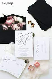 Calligraphy Wedding Invitations Modern Calligraphy Wedding Invitation Calligraphy Wedding Invitation Wedding Invitations