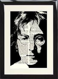 That we are all one country, one world, one people. John Lennon Dictionary Art Print Picture Music Beatles Imagine Ono Liverpool Ebay
