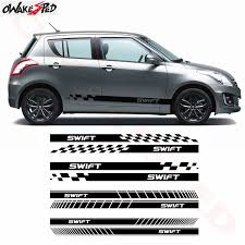 The unparalleled vinyl floor groover at alibaba.com offer terrific solutions for construction projects. 2 Pcs Vinyl Decals For Suzuki Swift Car Styling Side Stripes Skirt Sticker Vehicle Auto Decals Stripe Wraps Body Graphics Big Offer A548 Rudma