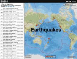 Graphic New Earthquake Map List Search Interface Earthquake Hazards Earthquakes Activities Earth And Space Science