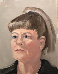 Lovely Debby, Bonnie's neighbor, sat for us today, and she was great!  Heather brought a healthy, yummy chocolate cake she made for her mom's  birthday (me) and it wa great with coffee