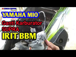 Busi c7 c7hsa grand supra fit new revo mio j m3 soul jupiter vega ngk. Mio Pake Karburator Supra Youtube