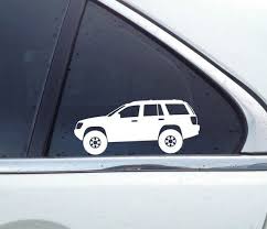 2x lifted 4x4 outline stickers for jeep grand cherokee wj etsy in 2020 jeep grand jeep jeep grand cherokee jeep grand cherokee wj