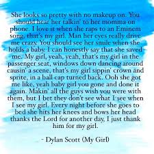 I Love It When She Raps To An Eminem Song That S My Girl Dylan Scott Lyrics Country Song Lyrics Country Music Lyrics Country Song Quotes