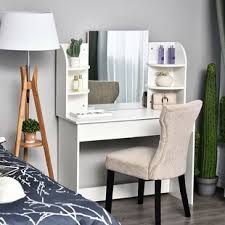 White dressing table makeup vanity table stool set with drawers and lighted mirror. White Dressing Tables You Ll Love Wayfair Co Uk