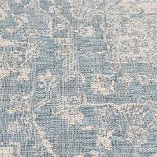 Beautiful color and texture align in this area rug's intricate floral print, illustrated in a subdued palette of green, purple, light blue, and brown atop a cream white base. B653 Kirk Light Blue Woven Area Rug 8x10 At Home