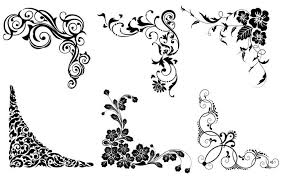 Floral Vector Corners Vektorfrei Ornamente Vorlagen Vektorgrafik Kostenlos